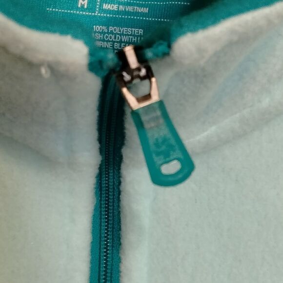 Tek Gear Women's Pullover Fleece Jacket Size M Key Blue NWT - Picture 4 of 10
